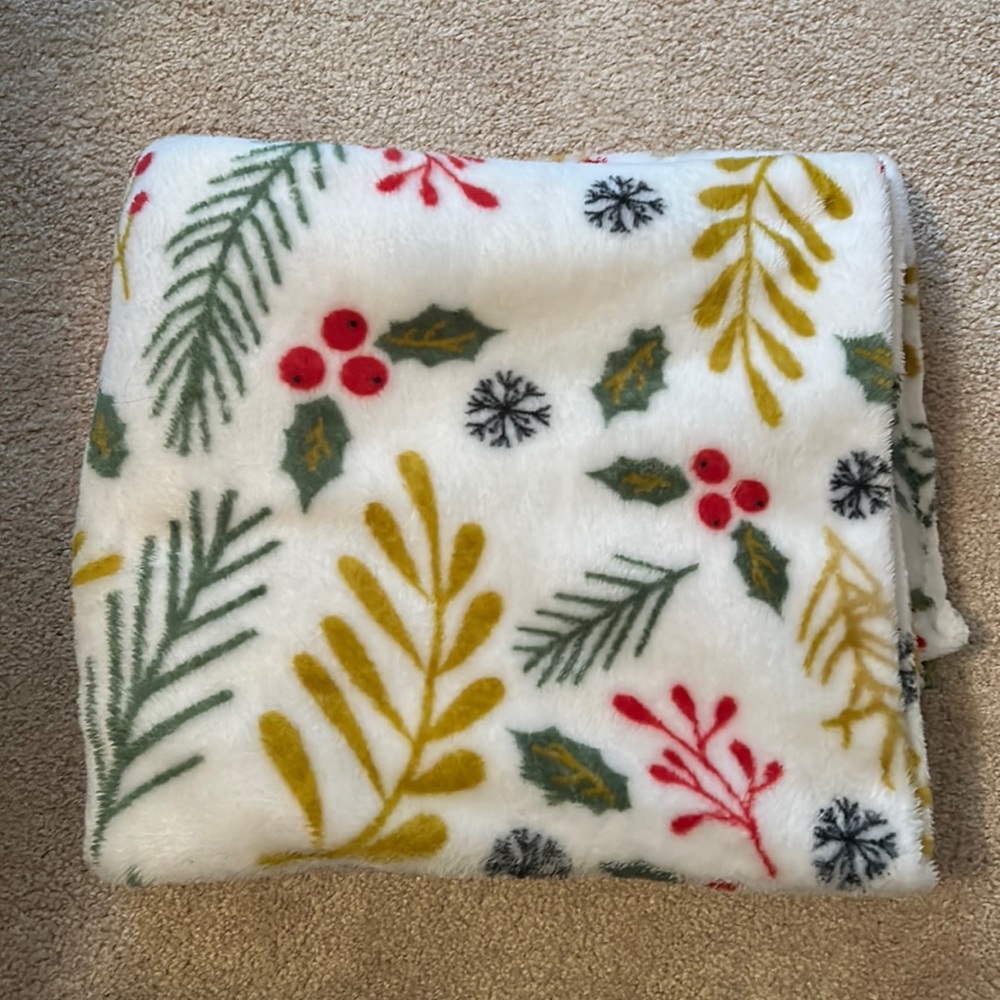 Winter themed soft blanket